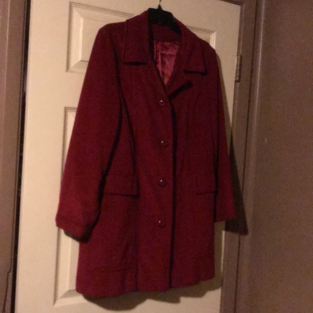 Winter red dresses coat